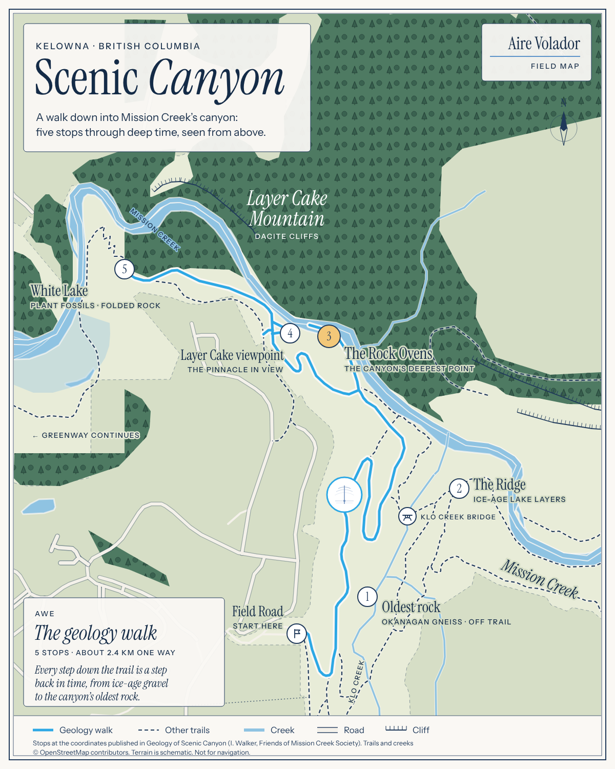 Field map: Scenic Canyon Regional Park