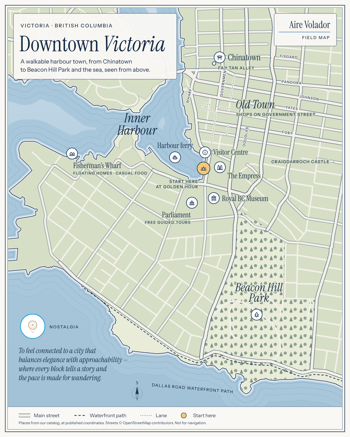 Field map: Downtown Victoria