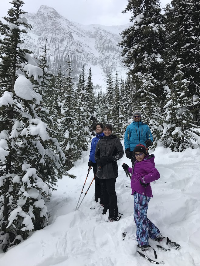 Snowshoeing at Lake Louise