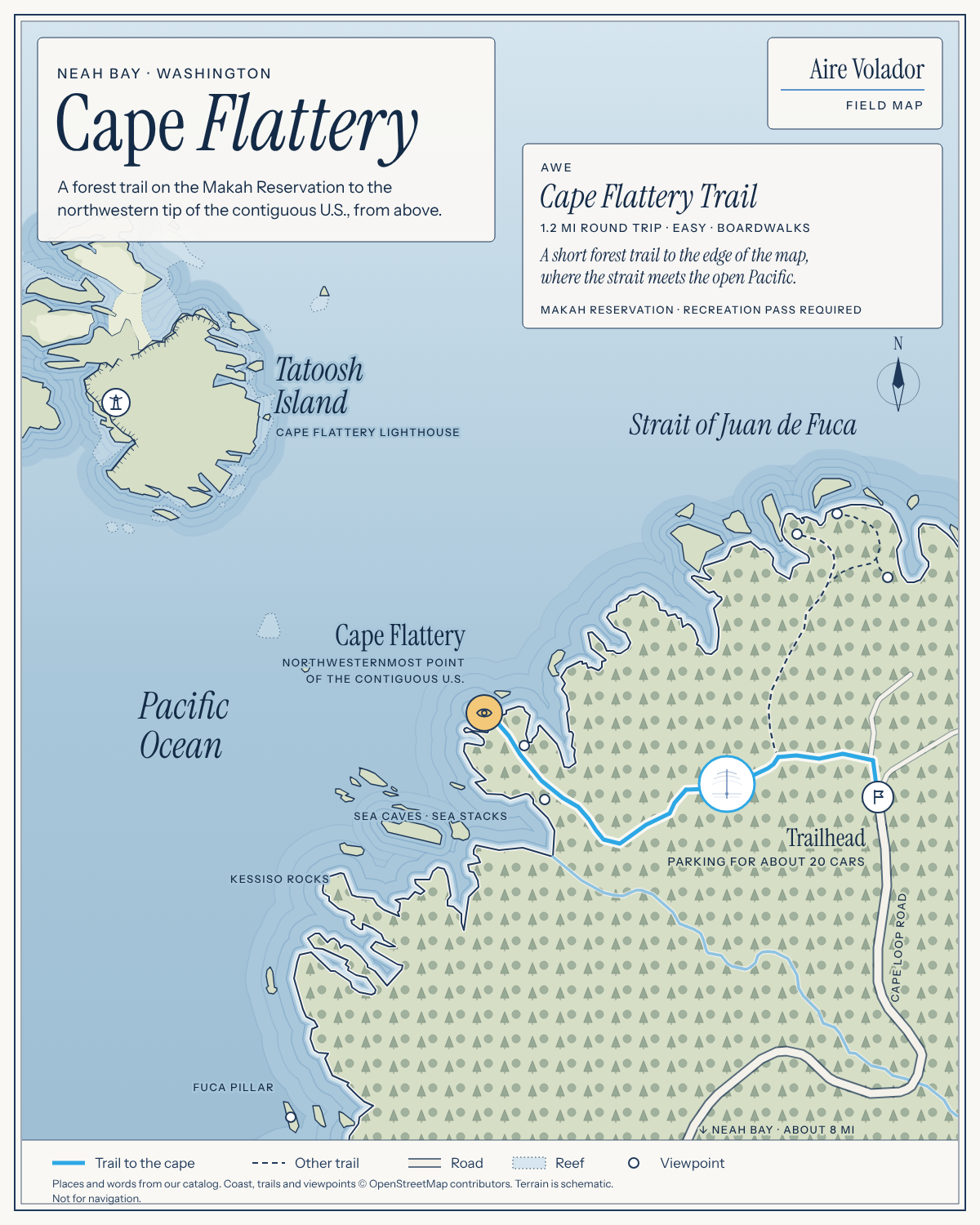Field map: Cape Flattery